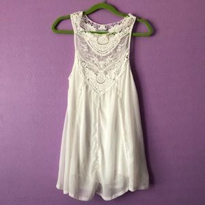 White lace dress and or top!